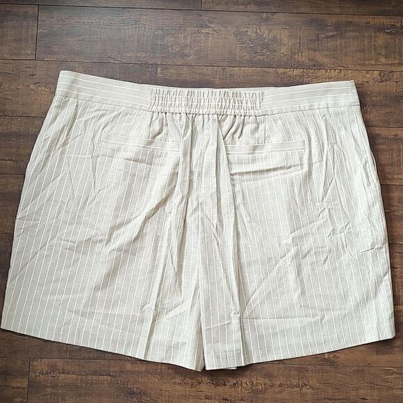 Penningtons New With Tag Size 28 Striped Linen Blend Shorts‎ - Picture 9 of 12